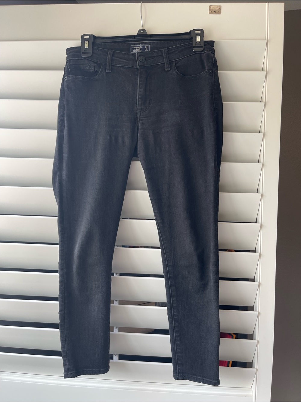 Abercrombie & Fitch Men's Black Slim Straight Jeans